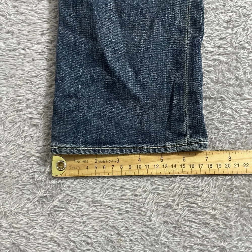American Eagle Jeans Womens Size 10 Artist Low Rise Dark Wash Blue Denim Stretch - Picture 7 of 8
